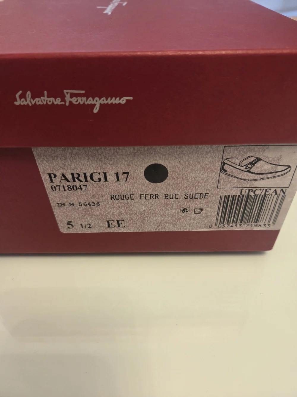 Salvatore Ferragamo Men’s Red Leather Bit Loafers Size 5.5 EE